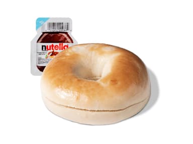 Bagel Plain con Nutella