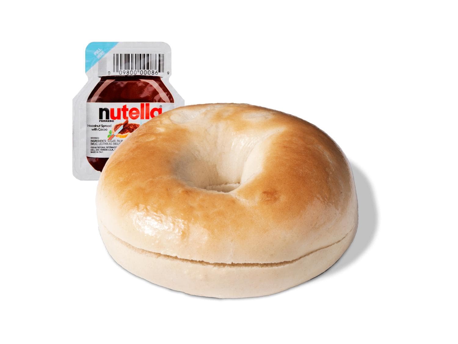 Bagel Plain con Nutella