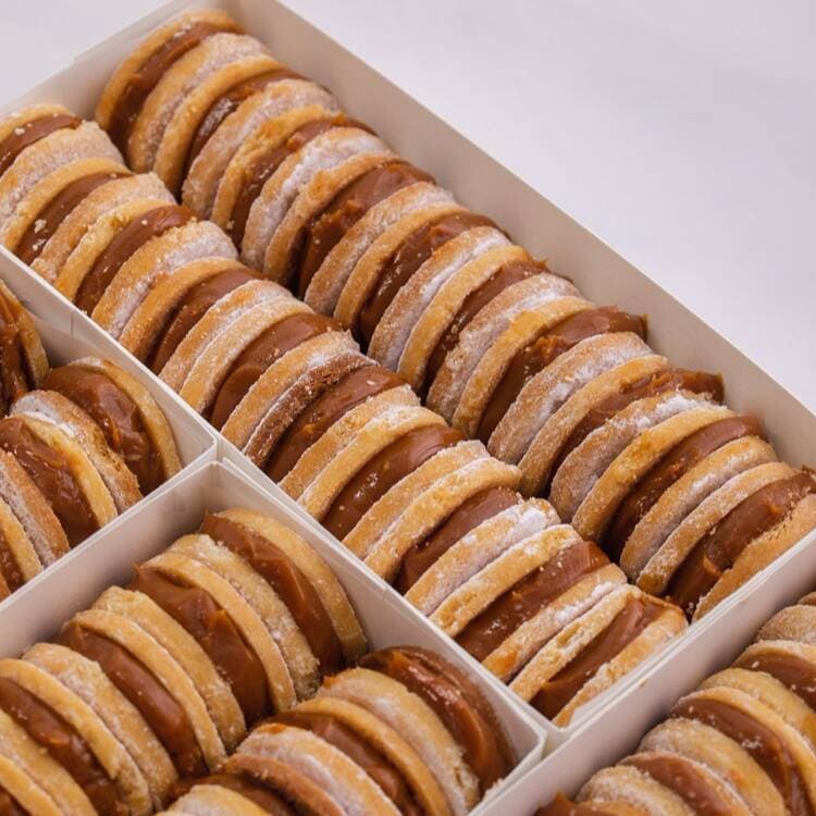 Alfajores Pequeños de Manjar Blanco 20 uds