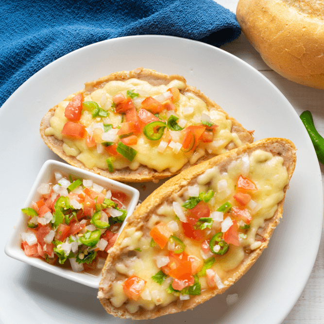 Molletes Clásicos 2 Piezas