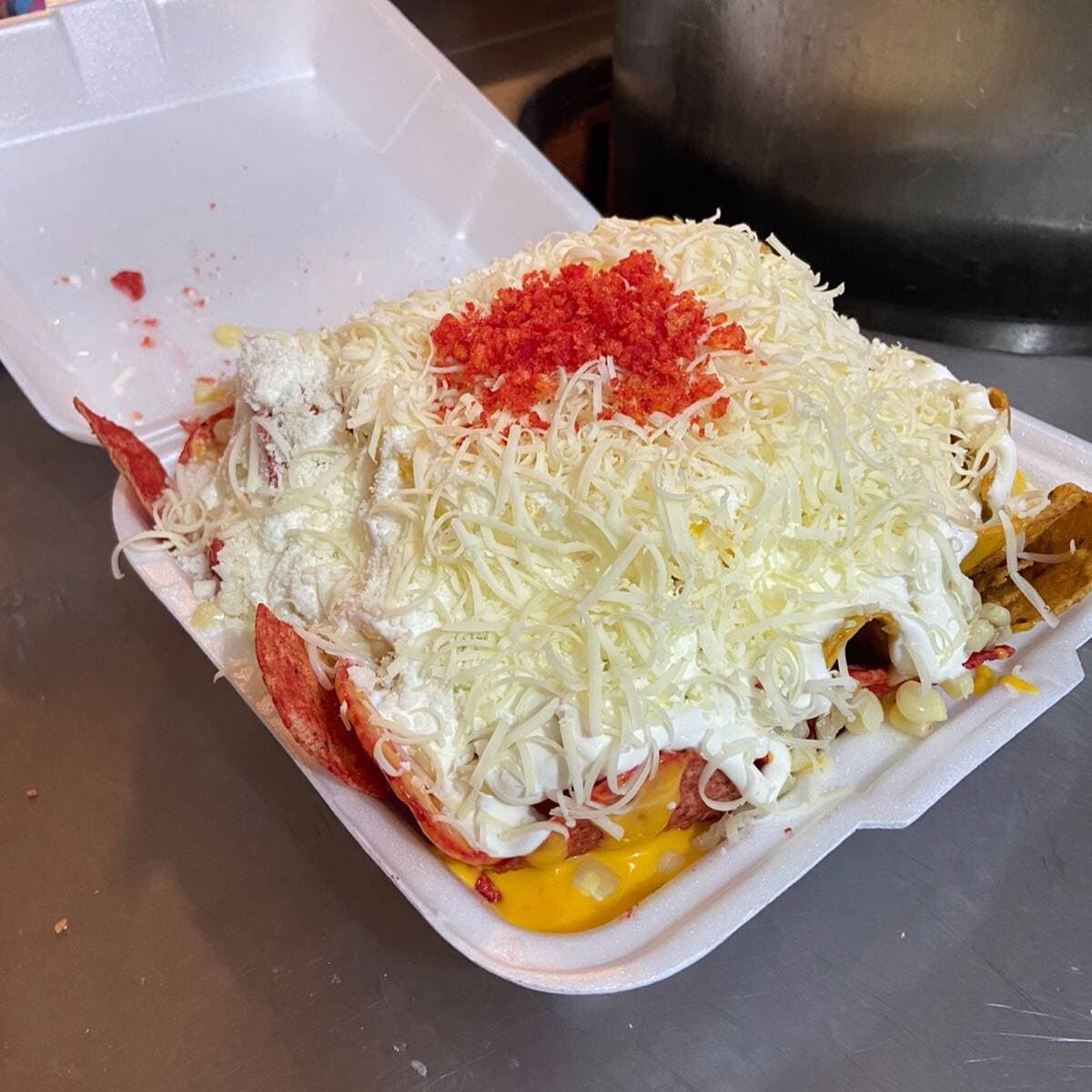 Mega Elote Chorreado en Vaso