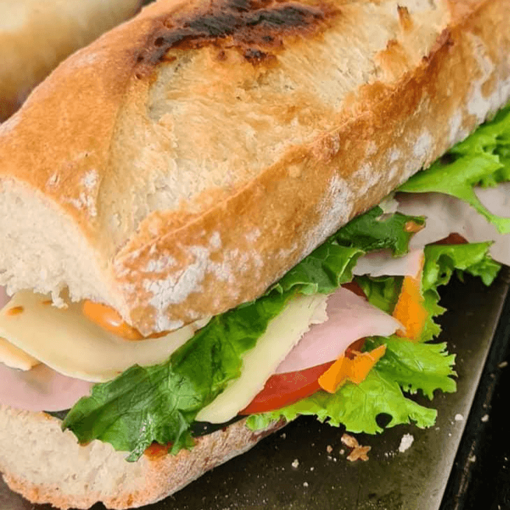 Lonche Jamón de Pavo con Queso Gouda