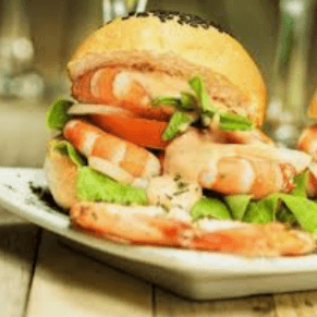 Hamburguesa de Camarón