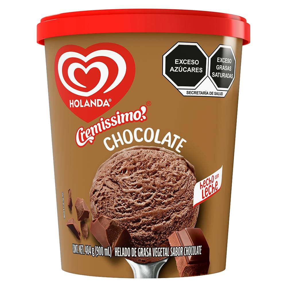 HOLANDA HEL CHOCOLATE 900ML