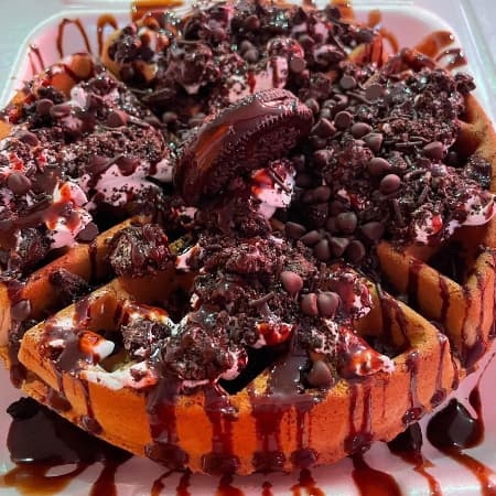 Waffle Cookie Monster
