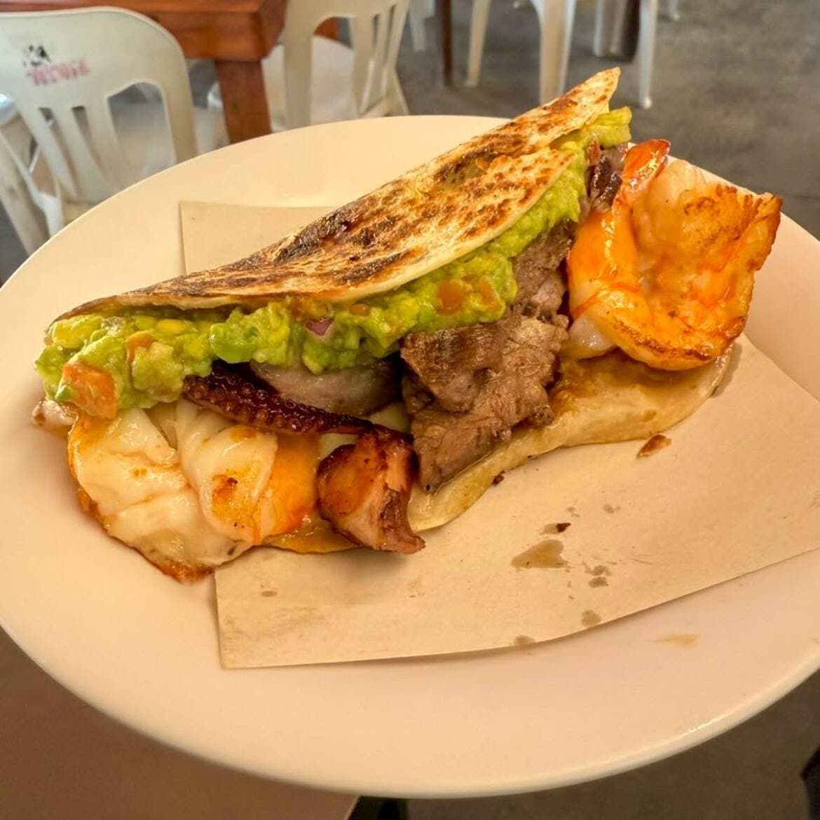 Taco Mar y Tierra Harina