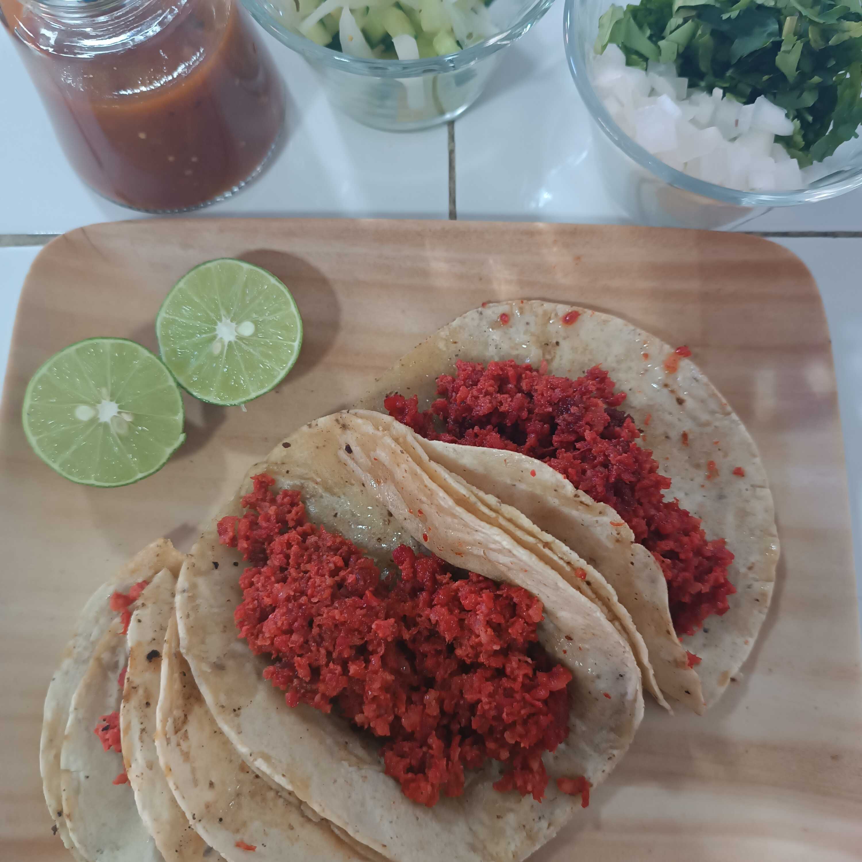 Taco de chorizo