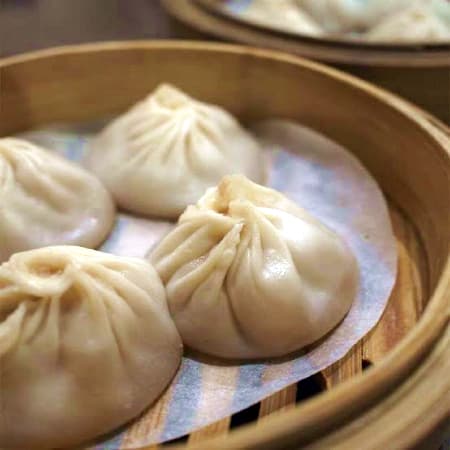 Dumplings al vapor