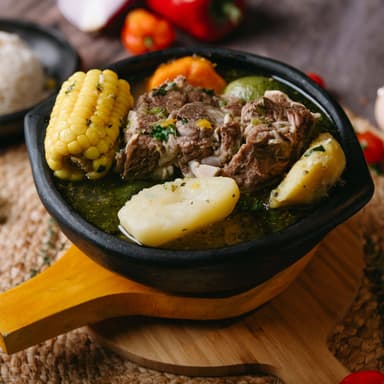Olla de Carne + Arroz + Bebida