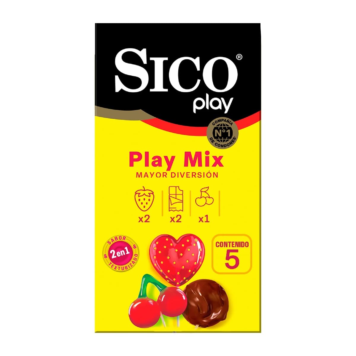 Sico Condones Play Mix C/ 5 Pzas