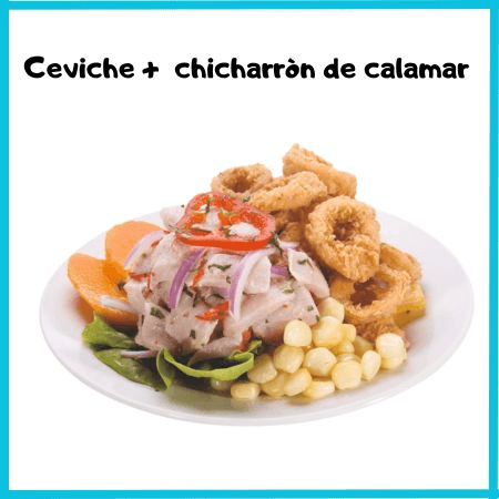 Ceviche con Chicharrón de Calamar