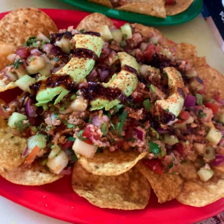 tostitos de pescado molido