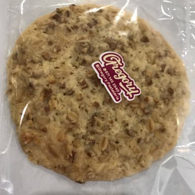 Galleta sin azúcar de avena y nuez