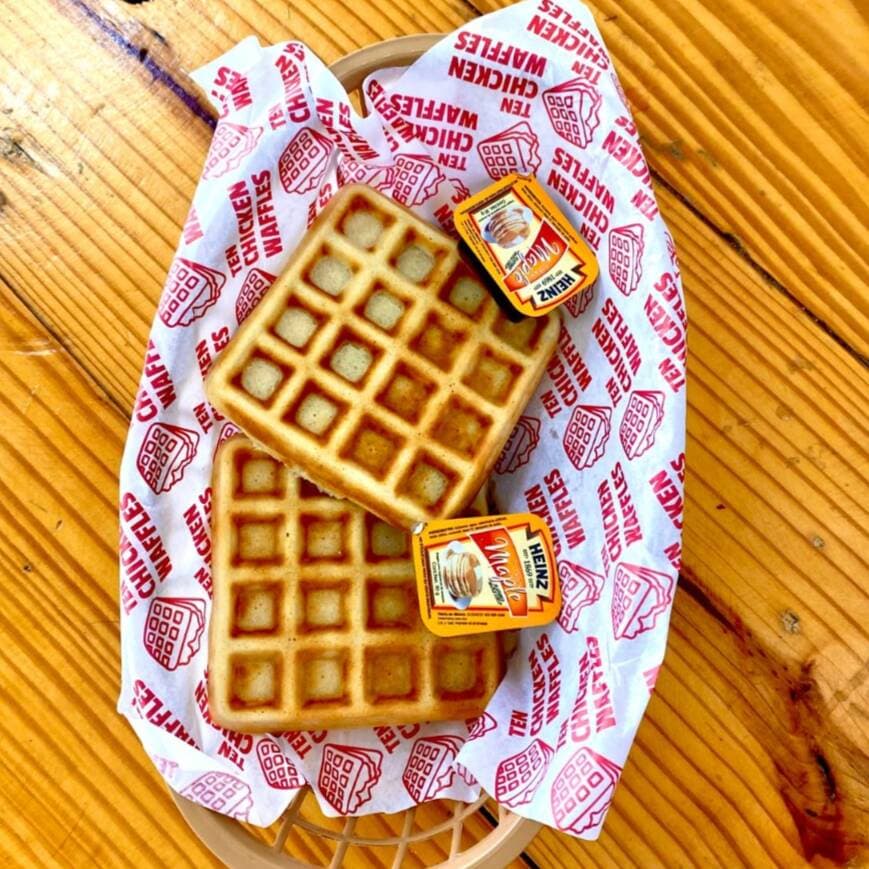 Par de Waffles Recien Hechos