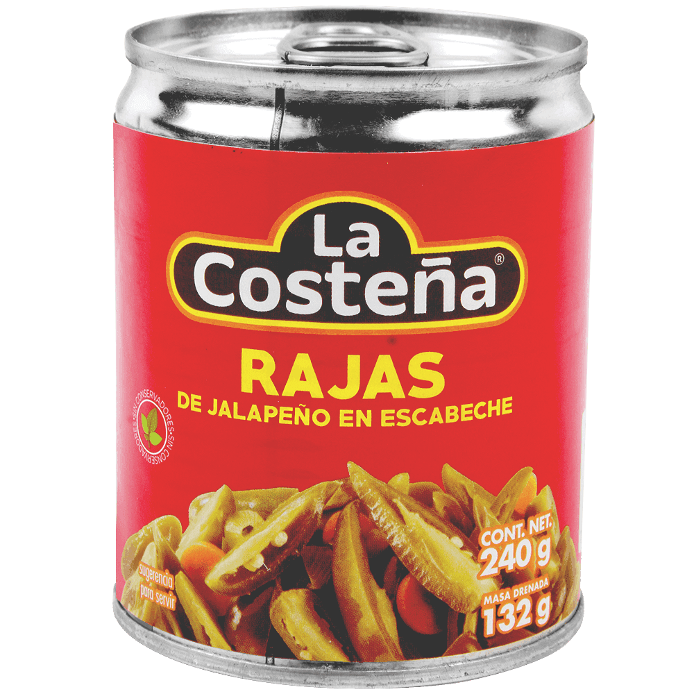 Rajas de chile La Costena 240gr