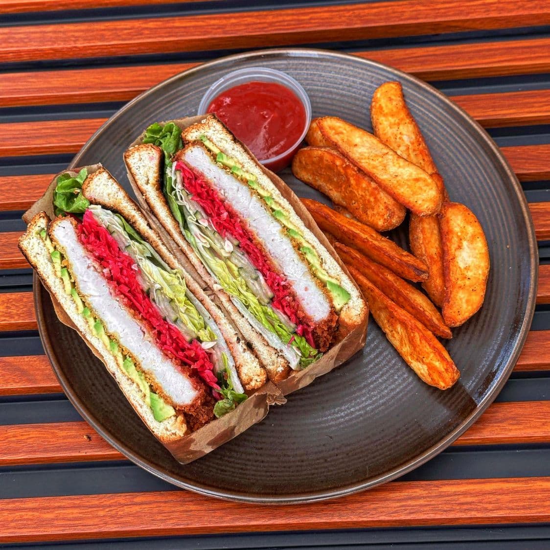 Pareja de Crispy Pork Sándwich