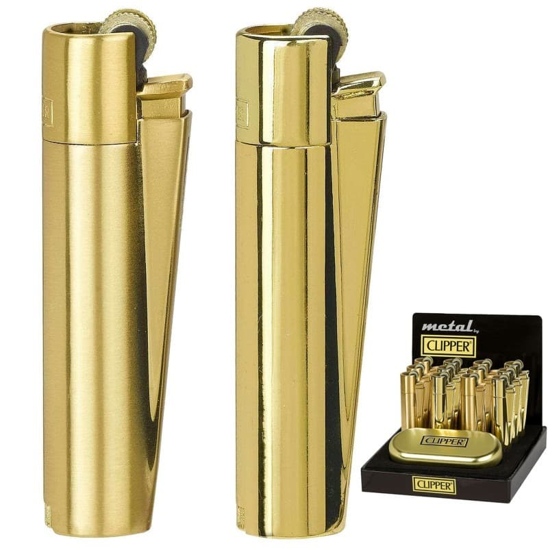 Encendedor Metálico de Clipper Gold