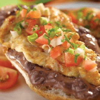 Molletes de Huevo
