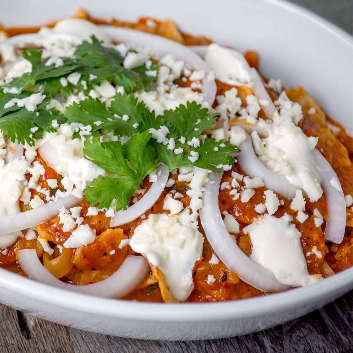 Chilaquiles Rojos solitos