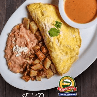 Omelette con Arrachera
