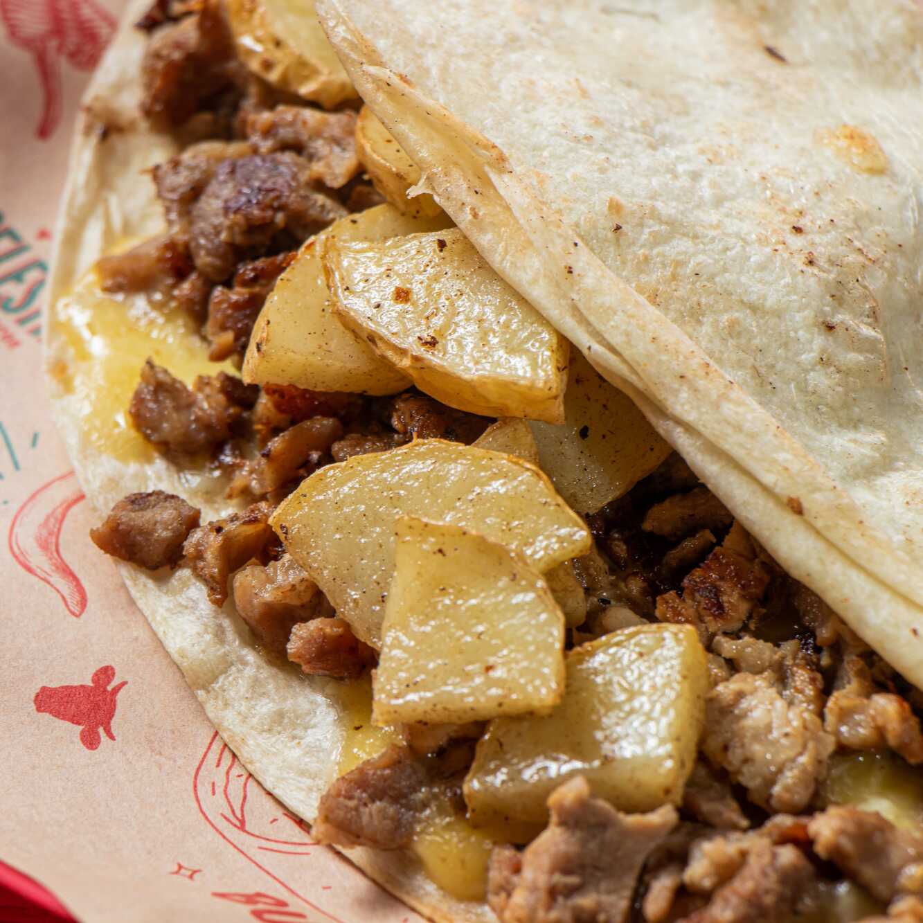 Quesadilla Asada con Papas