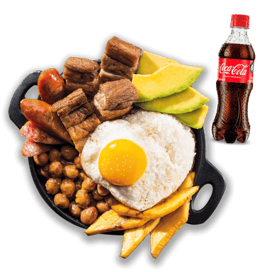 Frijolada + Coca Cola