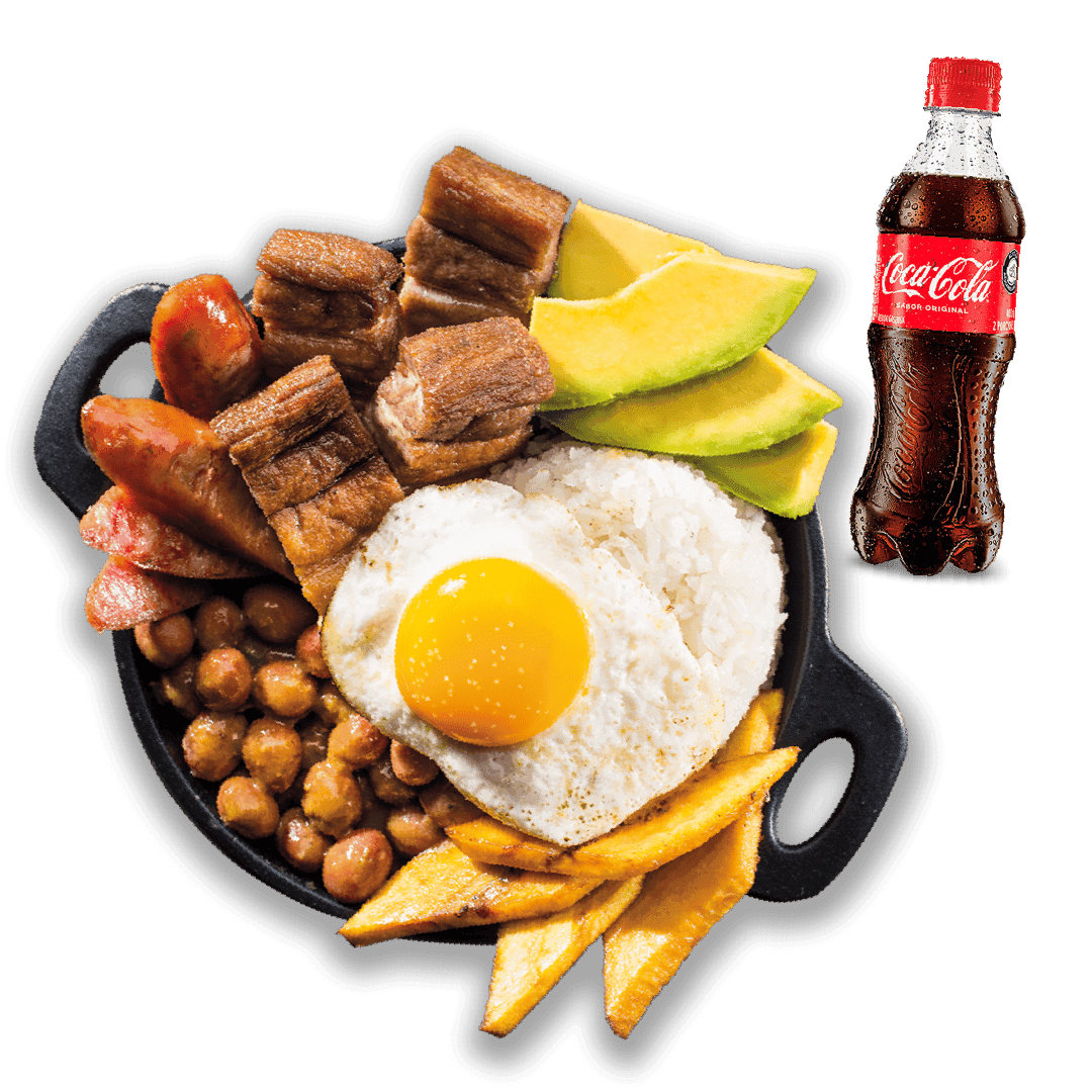 Frijolada + Coca Cola