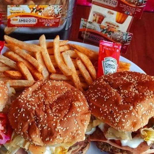 Hamburguesa con Queso Amarillo