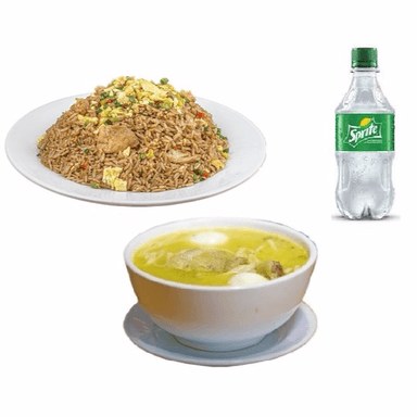 Chaufa de Pollo + Caldo de Gallina + Gaseosa 300ml