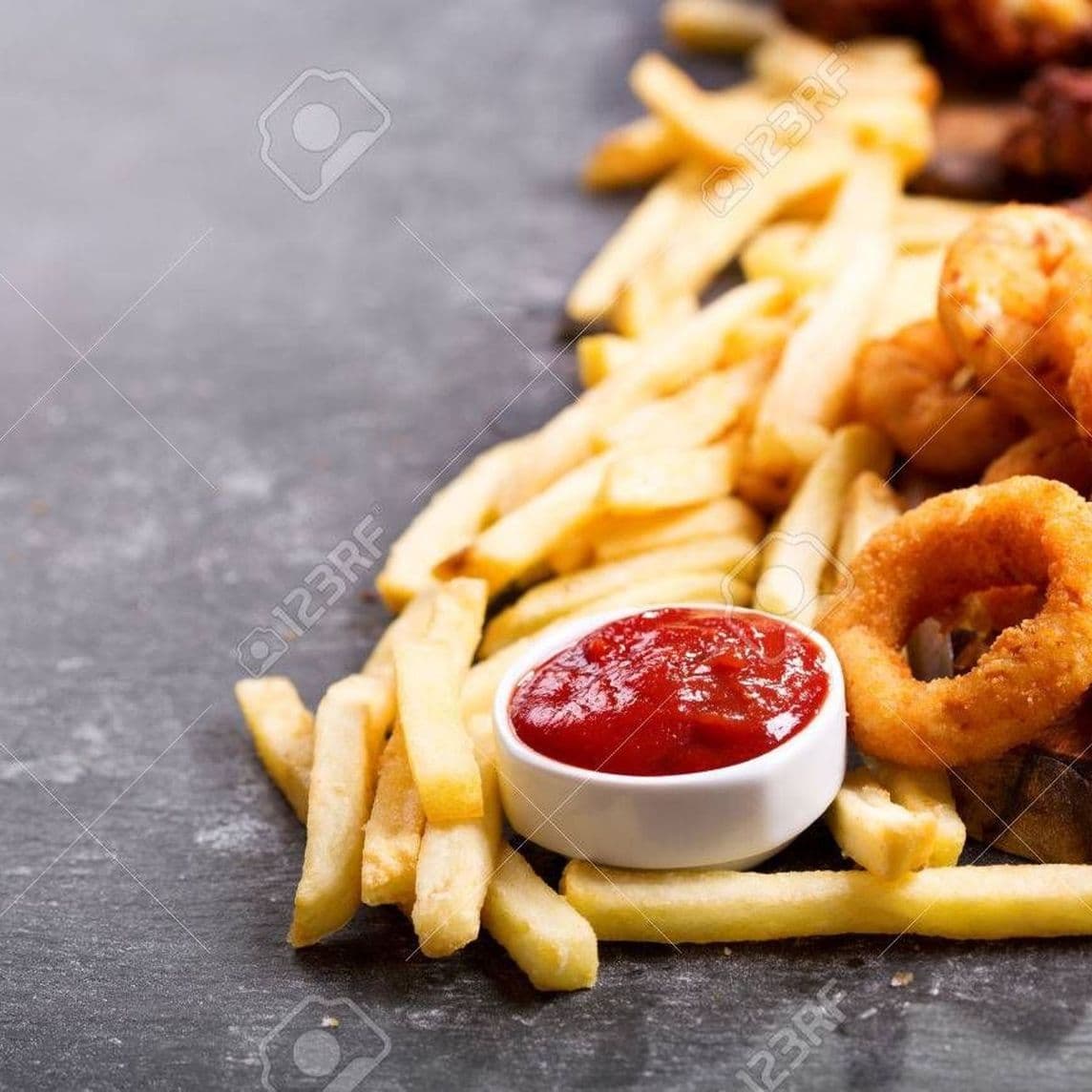 Orden Aros de Cebolla con Papas
