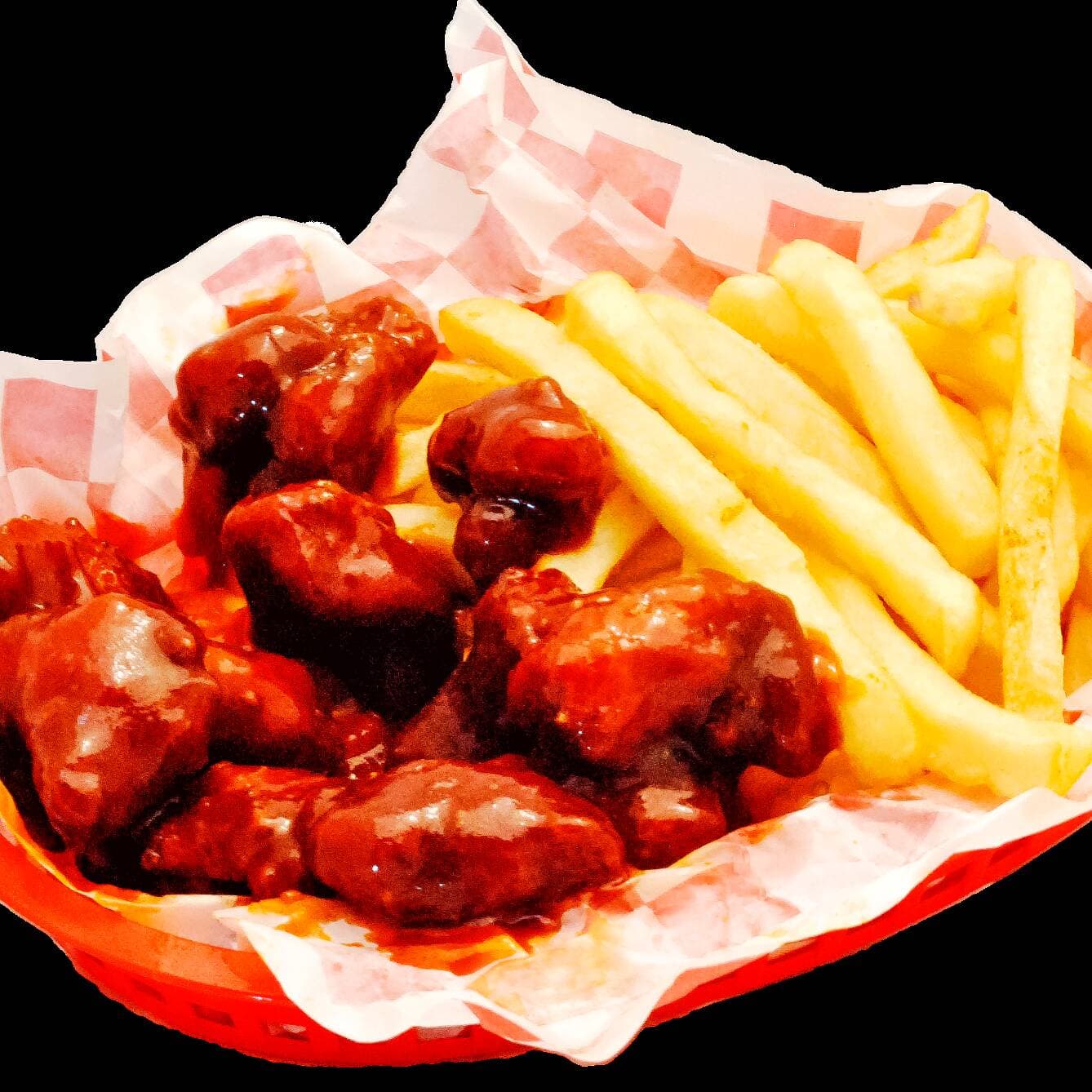 Papas con Boneless Chico BBQ