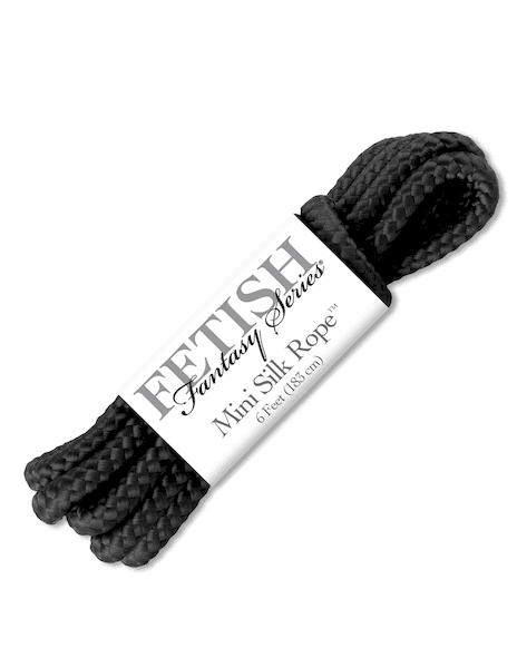FETISH FANTASY SERIES MINI SILK ROPE BLACK