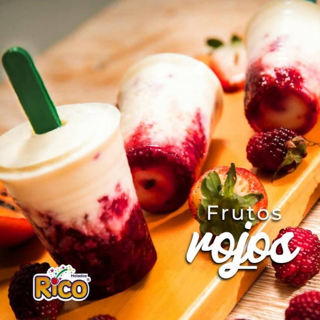 Helado Casero Frutos Rojos