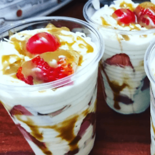 Fresas con crema