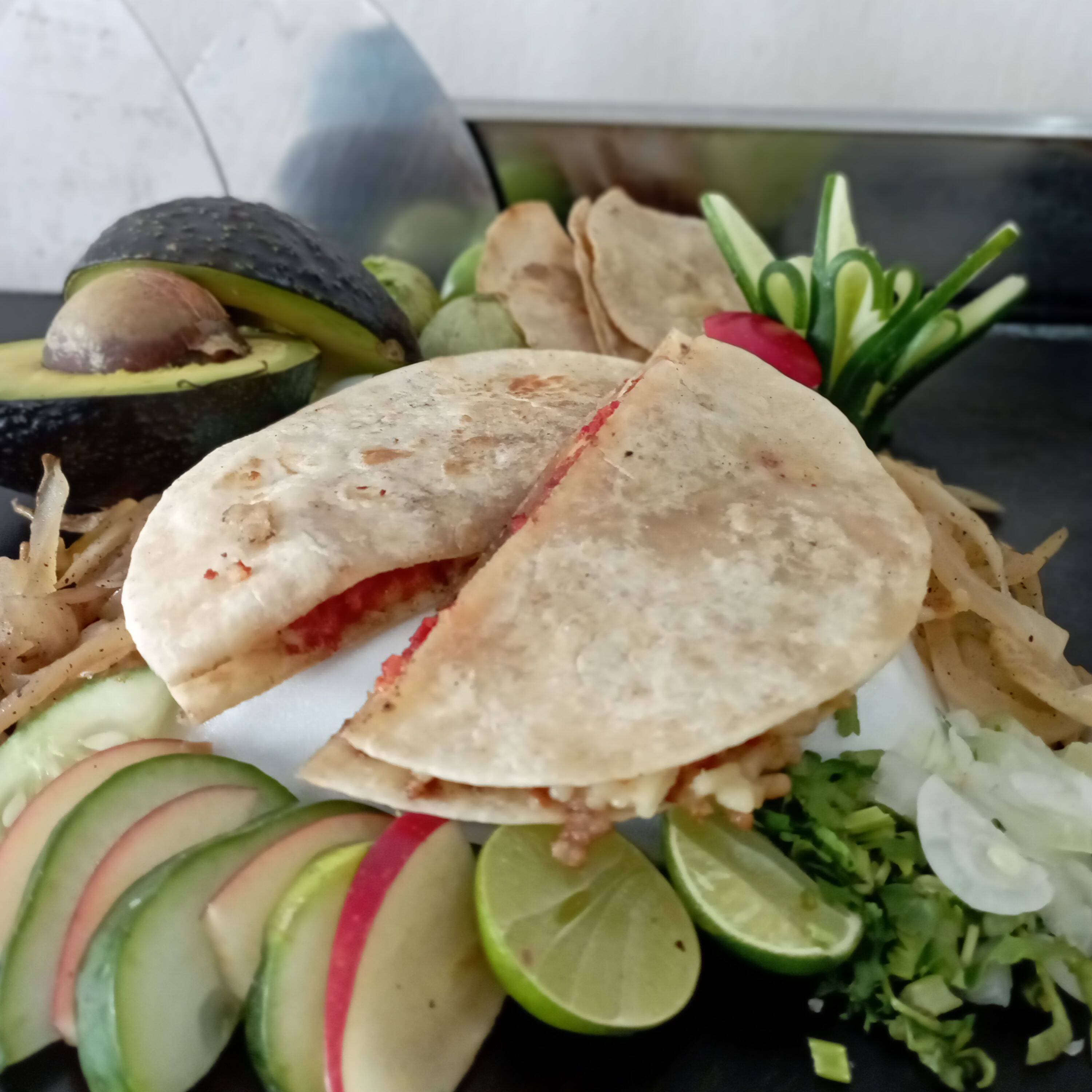 Gringa Campechana (Bistec y Chorizo)