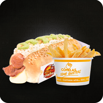 Combo Perrito Súper + Papas