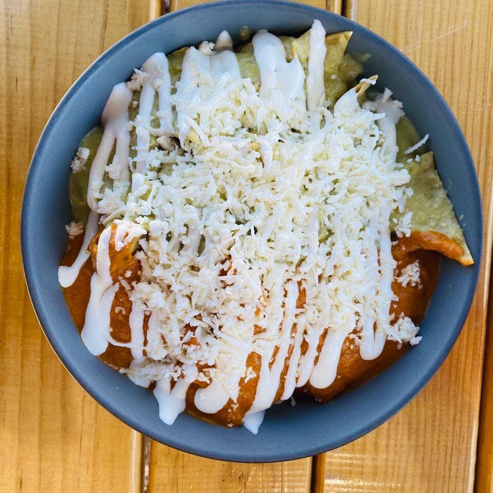 Chilaquiles Verdes con huevo