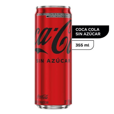 Coca Cola sin azucar 355 ml