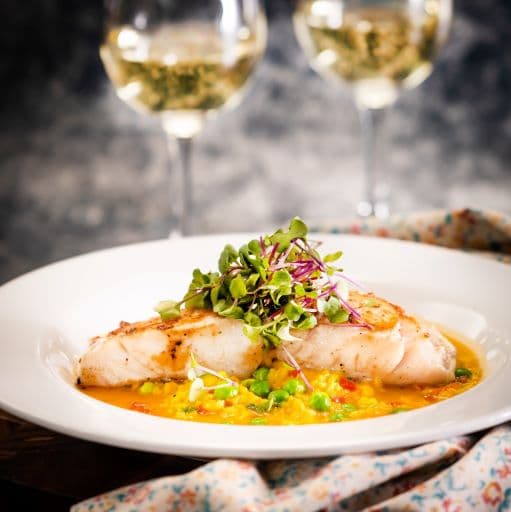 Robalo en arroz caldoso