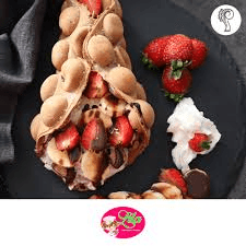 Waffle con NUTELLA y Fresa Natural