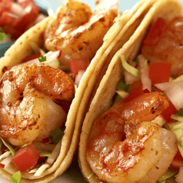 Orden tacos de Camarón a la Mexicana Normal