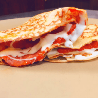CREPA SALAMI CON QUESO