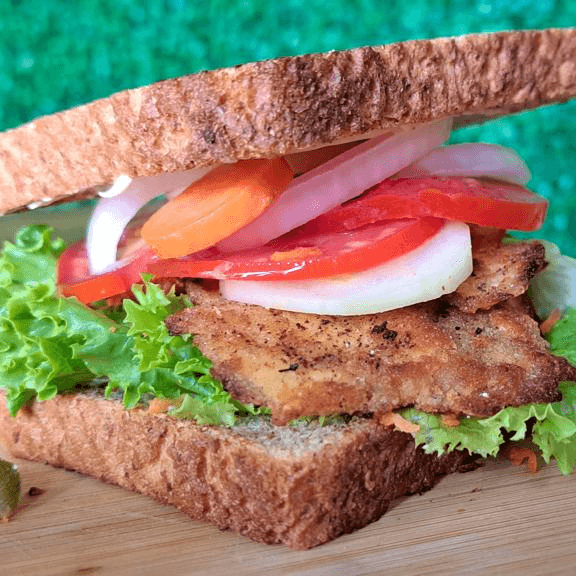 Sándwich  de milanesa de pollo