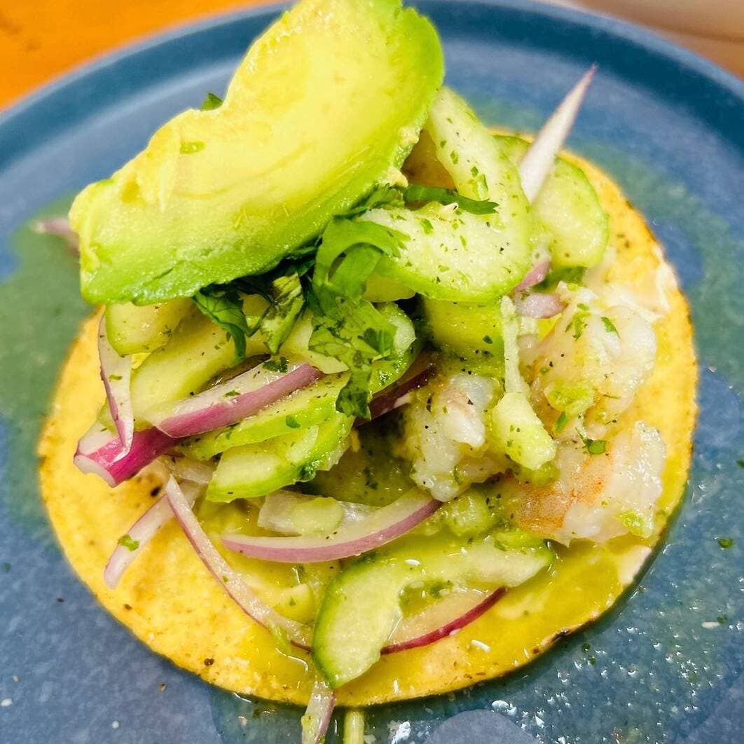Tostada Aguachile Verde