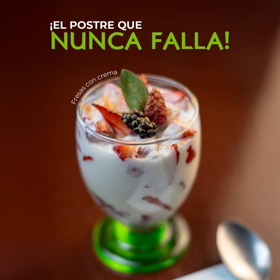Fresas con Crema