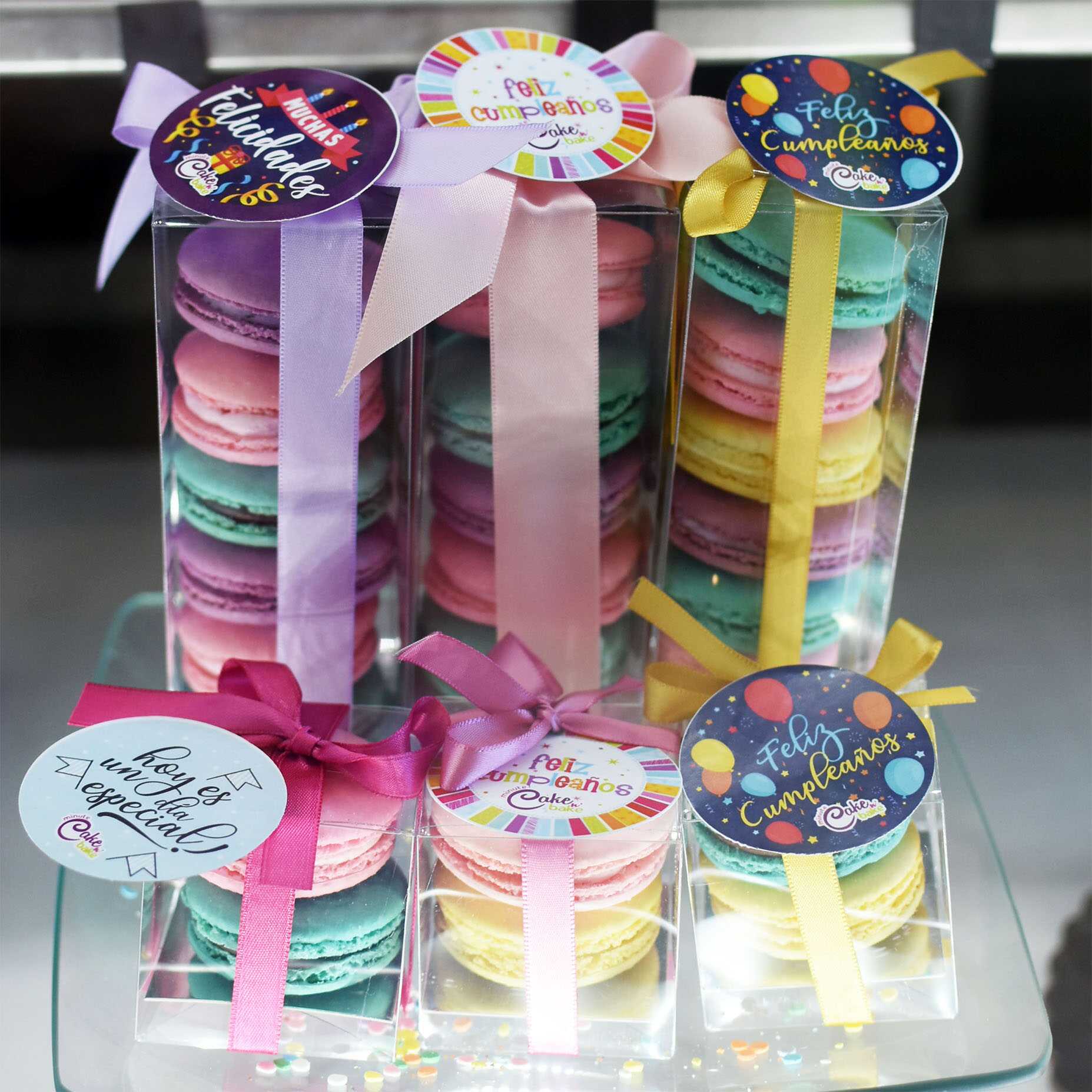 Macarons Cajita con 6