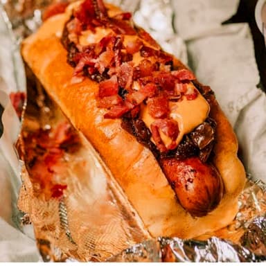 Hot Dog Queso y Tocino