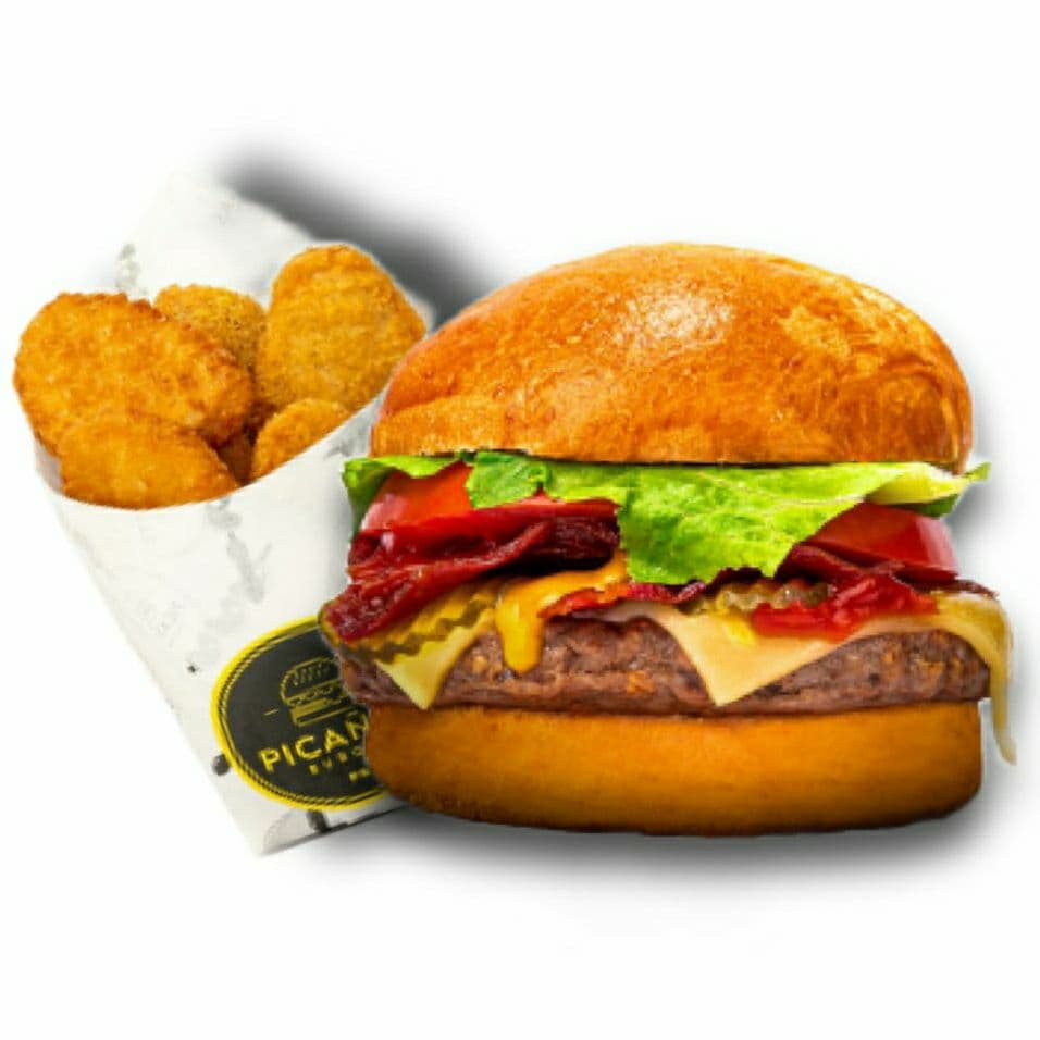 Hamburguesa Sencilla + Nuggets