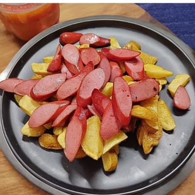 Salchipapa Clásica + Bebida