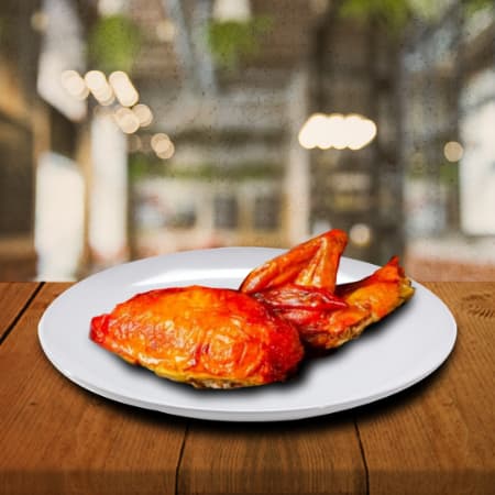 1/4 de pollo asado